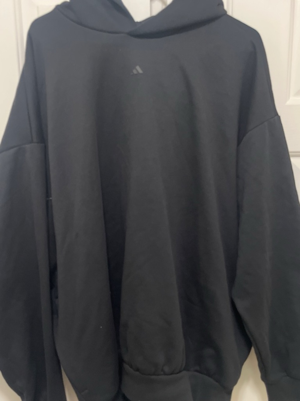 adidas Men's Black Crewneck Hoodie Sweatshirt